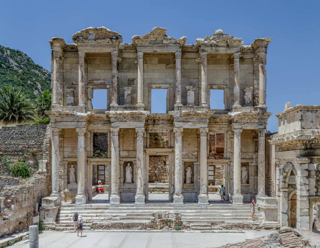 The Library of Celsus with the Gate of Mazaeus and Mithridates at its side