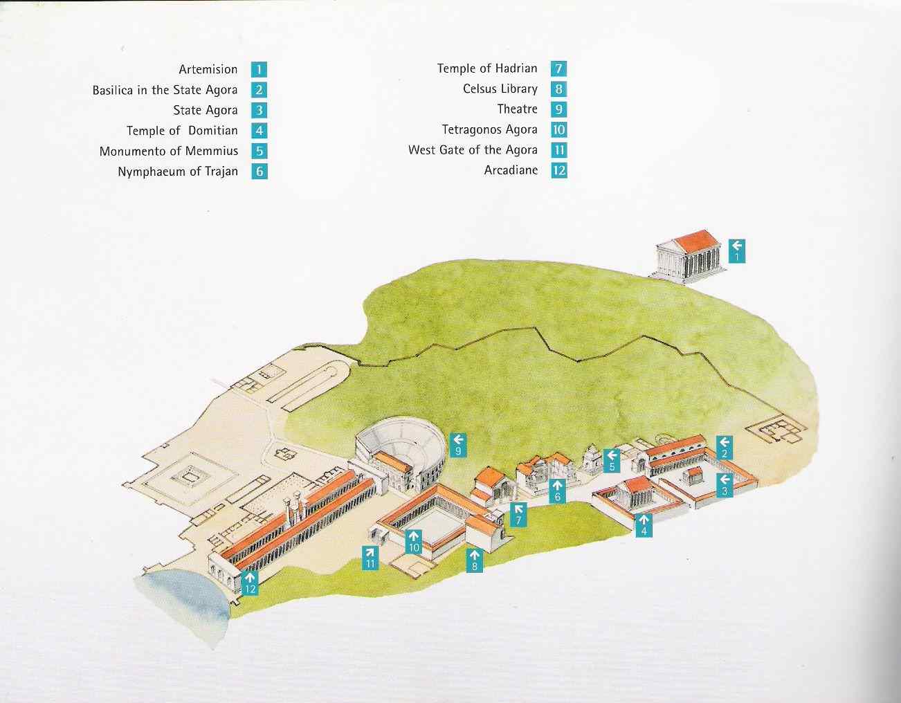 Ephesus, Turkey Map