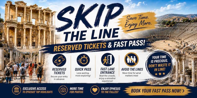Skip the line at Ephesus — reserved tickets and fast pass entry with Ephesus Tours by Locals